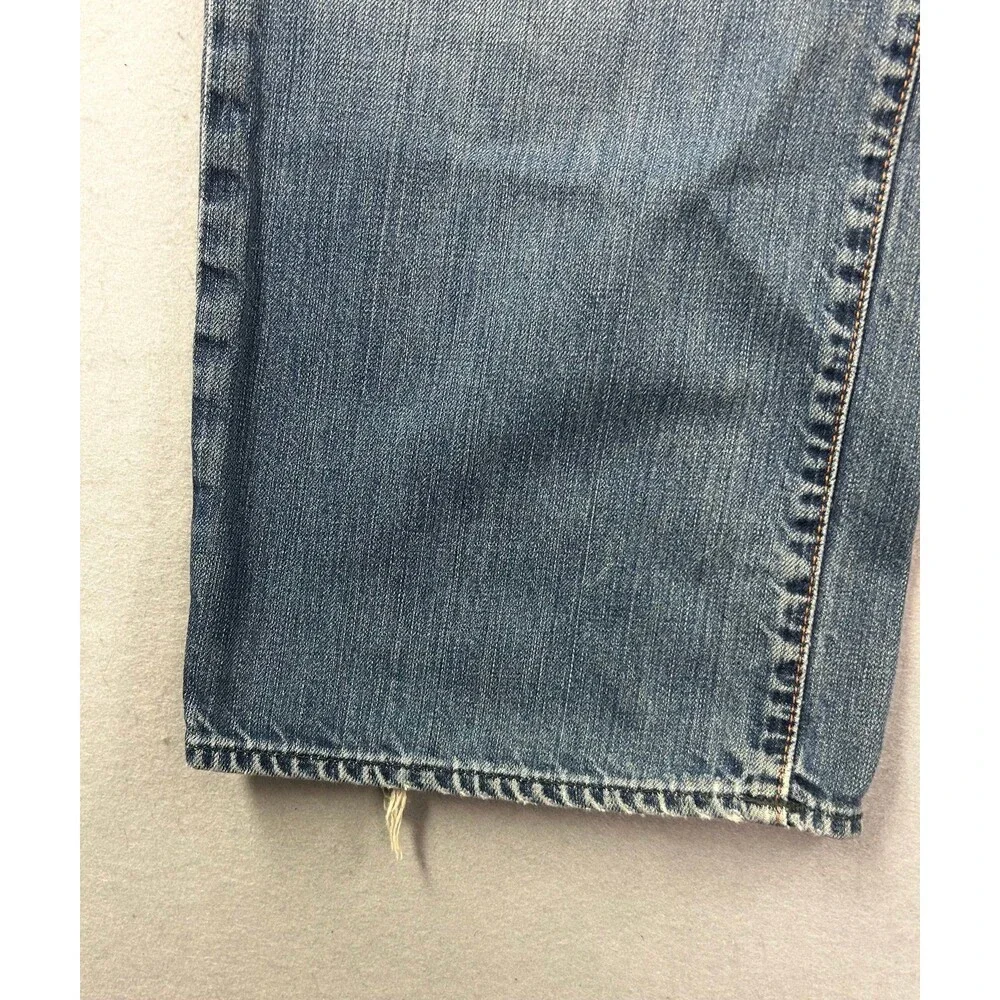 RL Polo Jean Co Ralph Lauren Jeans Mens Brixton Loose Straight Blue Denim